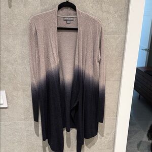 Barefoot Dreams Calypso Wrap Ombre Cardigan in Grey and Blue
